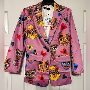 NWT Denim Love Made in Paris, boutique pink blazer❤️